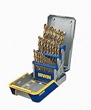 Irwin Industrial Tools 3018003 TiN coated Metal Index Drill Bit Set with Case, 29-Piece