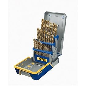 Irwin 3018003 29 Piece 1 16-Inch to 1 2-Inch Titanium Twist Drill Bit Assortment in Metal... by Hanson Global