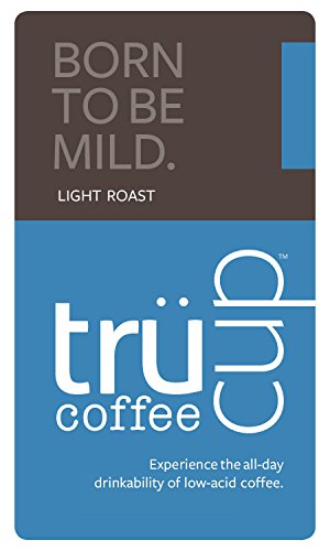 trücup low-acid coffee - Born to Be Mild, Light Roast - Whole Bean, One Pound Bag