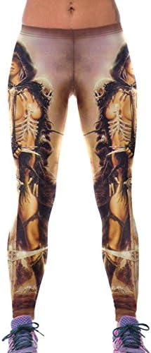 Female Barbarian Princess Sprot Tight Printing High Stretch Yoga Leggings