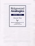 Ridgewood Analogies, Book Two, Answer Key