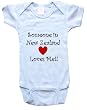 SOMEONE IN NEW ZEALAND LOVES ME - NEW ZEALAND BABY - Country Series - White, Blue or Pink Onesie / Baby T-shirt