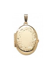 14K Gold Filled "4-Page Photo" Oval Locket 3/4 inch x 1 inch