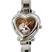 Limited Edition Violano Italian Charm Heart Watch Autumn Wolf Wildlife