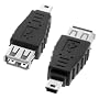 USB 2.0 Type A to Mini USB 5-Pin Type B Female / Male Adapter