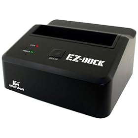 Kingwin EZD-2535 2.5 / 3.5 inch SATA to USB / eSATA hard drive docking station w/ one touch backup - Retail