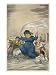 Bathing Woman Takes Her Charges out to Sea at Scarborough Yorkshire, a Fanciful Depiction! Stretched Canvas Poster Print