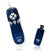 SP800 Smart-Pointer (Blue) 2.4Ghz RF Wireless Presenter with Mouse Function and Green Laser Pointer