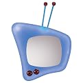 Neon TV Wall Mirror - Blue
