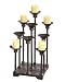 Standing Candleholder with Multi-Height Stems and Antique Rustic Finish From CBK Home