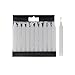 Mega Candles 20 pcs Unscented White Exquisite Mini Taper Spell Candles, 4 Inch Tall x 1/2 Inch Diameter, Magic Chimes, Enchantment, Casting Rituals, Witchcraft, Wiccan, Altar, Metaphysical