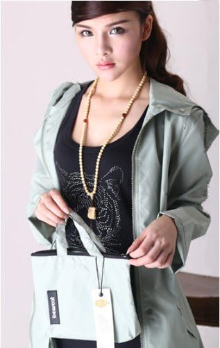 Petty Cabin Bearcat Fashion Nylon Multifunctional Split Raincoat Women's Poncho for Motorcycle & Other Outdoor Activities (Green)