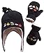 N'Ice Caps Boys Sherpa Lined Micro Fleece Embroidered Hat and Mitten Set