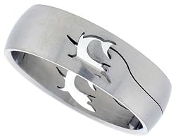 StainlessSteel5/16in.(8mm)DomeBandw/SharkCut-Outs(AvailableinSizes8to14),size12