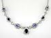14K White Gold 2.75 CTW Emerald & Diamond Necklace