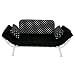 Mali Flex Futon - Black/ White Polka Dot [White Frame]