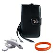 ITouch Accessory Kit for Apple iPod touch 8GB 32GB 64G 3rd 3G Generation NEWEST MODEL , Includes: Black VG Brand Permium Durable Leather Flip Wallet Carrying Case + Ipod Touch 3rd Generation Car Charger + Orange Vangoddy TM, VG Wrist Band!!!