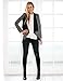 LookbookStore Women's Casual Draped Asymmetric Zip Blazer Jacket Outwear