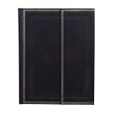 Black Moroccan Hardcovered Lined Paper Writing Journal 7" x 9"