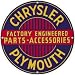 Chrysler Plymouth Parts enamelled steel fridge magnet
