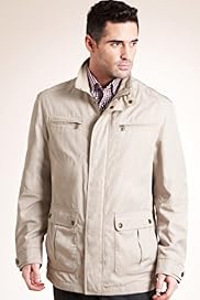 Collezione Funnel Neck Suede Trim Parka