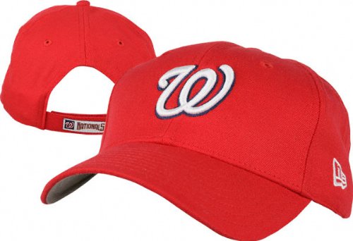 New Era Washington Nationals Pinch Hitter Wool Replica Adjustable Cap (Scarlet)
