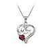 Sterling Silver Diamond-Accent and Garnet Mom Sterling Silver Diamond-Accent and Garnet Mom