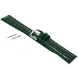 Green Watchband Waterproof Crocodile Grain Leather 22mm
