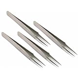 4 Anti Acid Jewelers Soldering Tweezers #4 Watch Tool