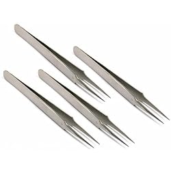 4 Anti Acid Jewelers Soldering Tweezers #4 Watch Tool
