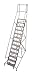 Cotterman 1513R2642A2E10B9AC1P3 - Rolling Ladder Steel 172In. H. Gray
