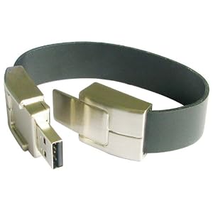 Click here to buy Leather Bracelet USB Flash Memory Drive by Quantum Imports.