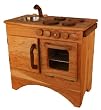 Camden Rose A Beautiful Hearth (Childs Cherry Wood Play Kitchen, w/o Hutch)