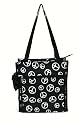 Peace Sign Tote Bag - Black and White