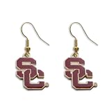 USC Trojans Southern California Dangle Logo Earring Set Ncaa Charm Gift