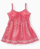 GUESS? Girls Embroidered Babydoll Top