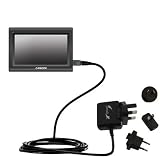 International Wall / AC Charger for the Amcor Navigation GPS 4500 - Gomadic Brand w/ TipExchange Technology