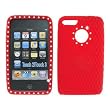 Premium Red with Diamond Rhinestone Soft Silicone Skin Gel Cover Case for Apple Ipod Touch Itouch 2nd Gen 3rd Gen