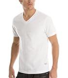 41KbhBzu4yL. SL160  G by GUESS Blinds V Neck Shirt, WHITE