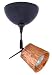 BESA Lighting 1SM-5145CF-BR Bronze Nico 3 Quick-Connect Spotlight with Dome Canopy and Transformer from the Nico 3 Collection featuring Stone Copper Foil Glass