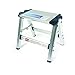Camco Folding Metal Step Stool - Perfect For Hard To Reach Areas in Kitchens and Closets, Great as a Truck Stool, Folds For Easy Storage (43672)