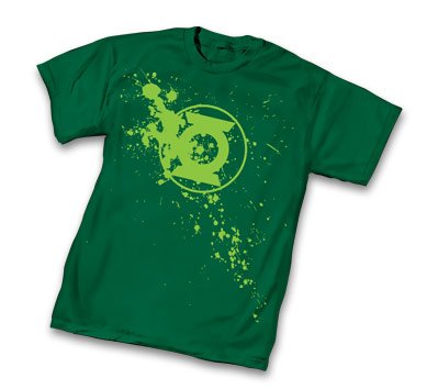  Green Lantern Symbol Splatter T-Shirt