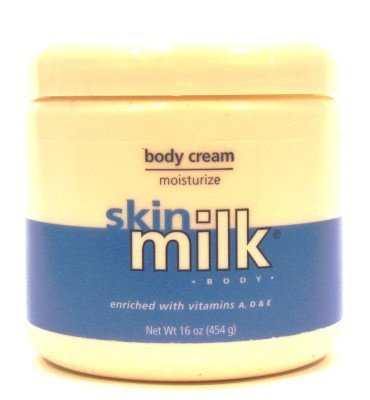 Skin Milk Body Cream 16 oz. Jar (3-Pack) with Free Nail File