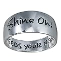 Sterling Silver Shine On Inspirational Ring