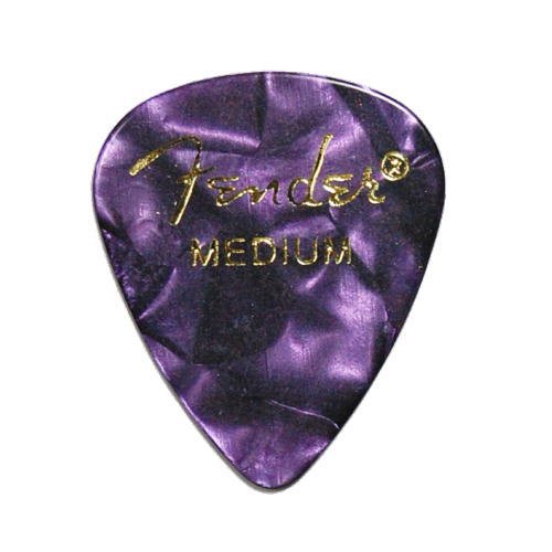 Fender　ピック×10枚　ティアドロップ MEDIUM-PURPLE-MOTO