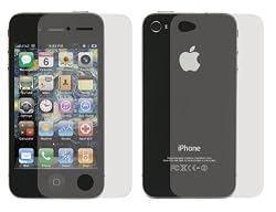Grantwood Technology's iPhone 4 and NEW iPhone 4S, FRONT and BACK, 2-Pack Premium Screen Protector, Fits Verizon and AT&T Versions