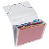 Faechermappe A4 Crystal 12 Faecher Bunt