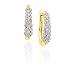 14K Yellow Gold 1/2 ct. Diamond Journey of Love Huggie Earrings