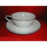 Noritake Colony #5932 Flat Cups and Saucers by 