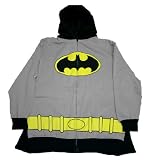 HD43 Batman Costume Zip-Up Hoodie Dark Knight DC Comics